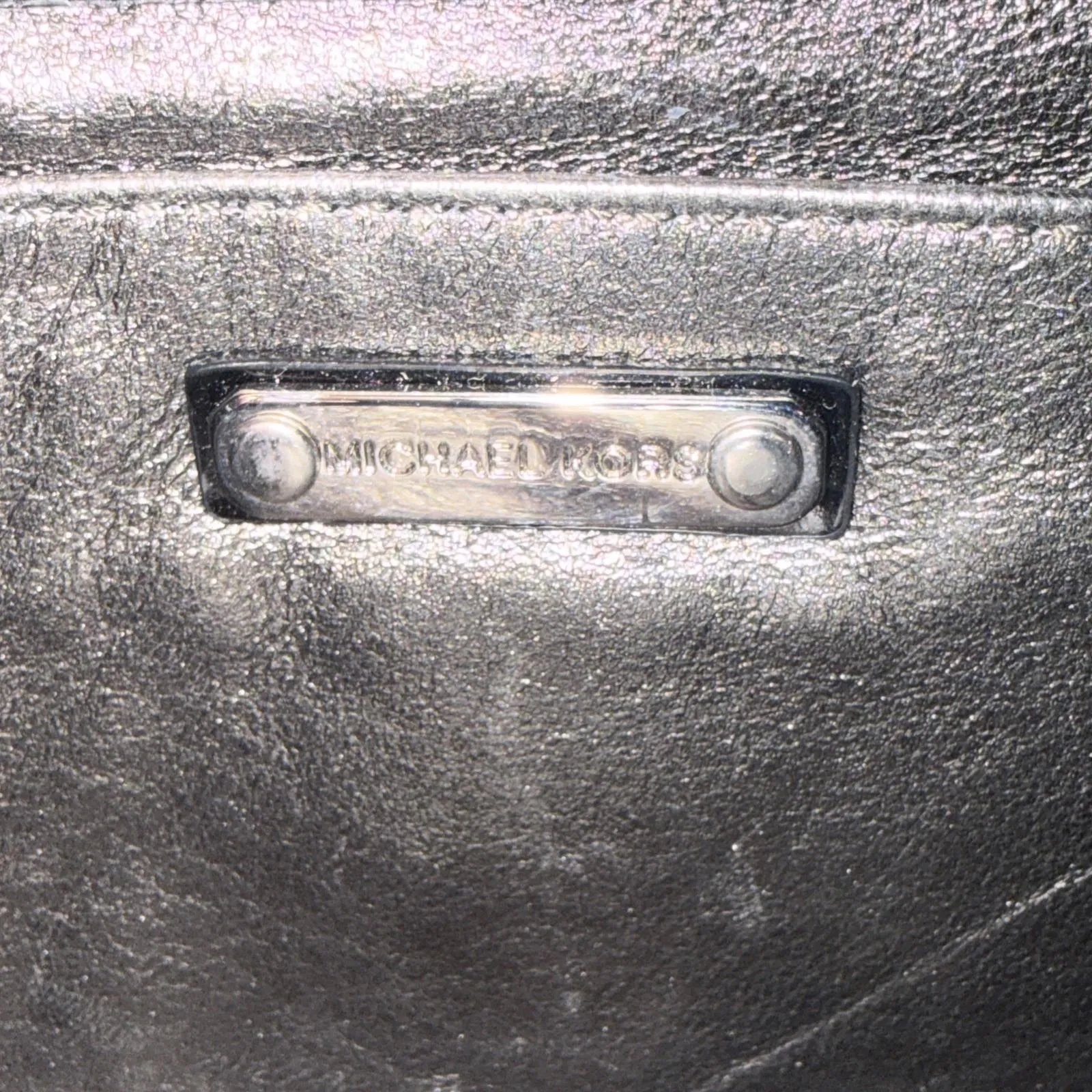 Michael Kors Buckle Black Designer Old Money Minimalist Patent Leather Clutch - Image 7