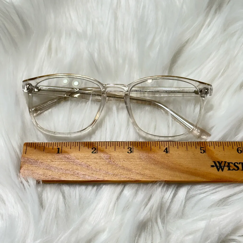 Clear Plastic Eye Glass Frames Unisex - Image 2