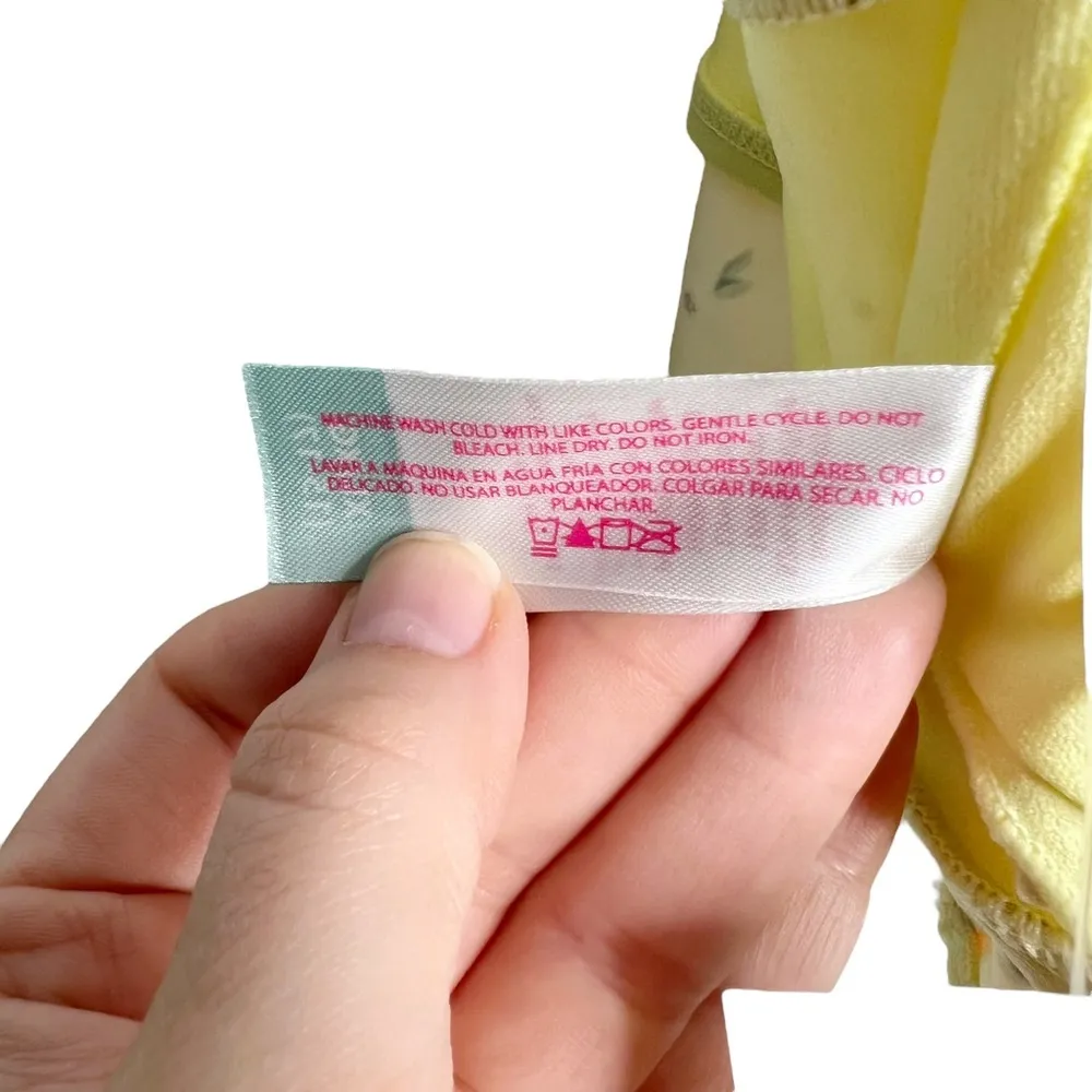 NWT  Sunny Yellow Shoulder Tie Bralette Bikini Swim Top - Image 11