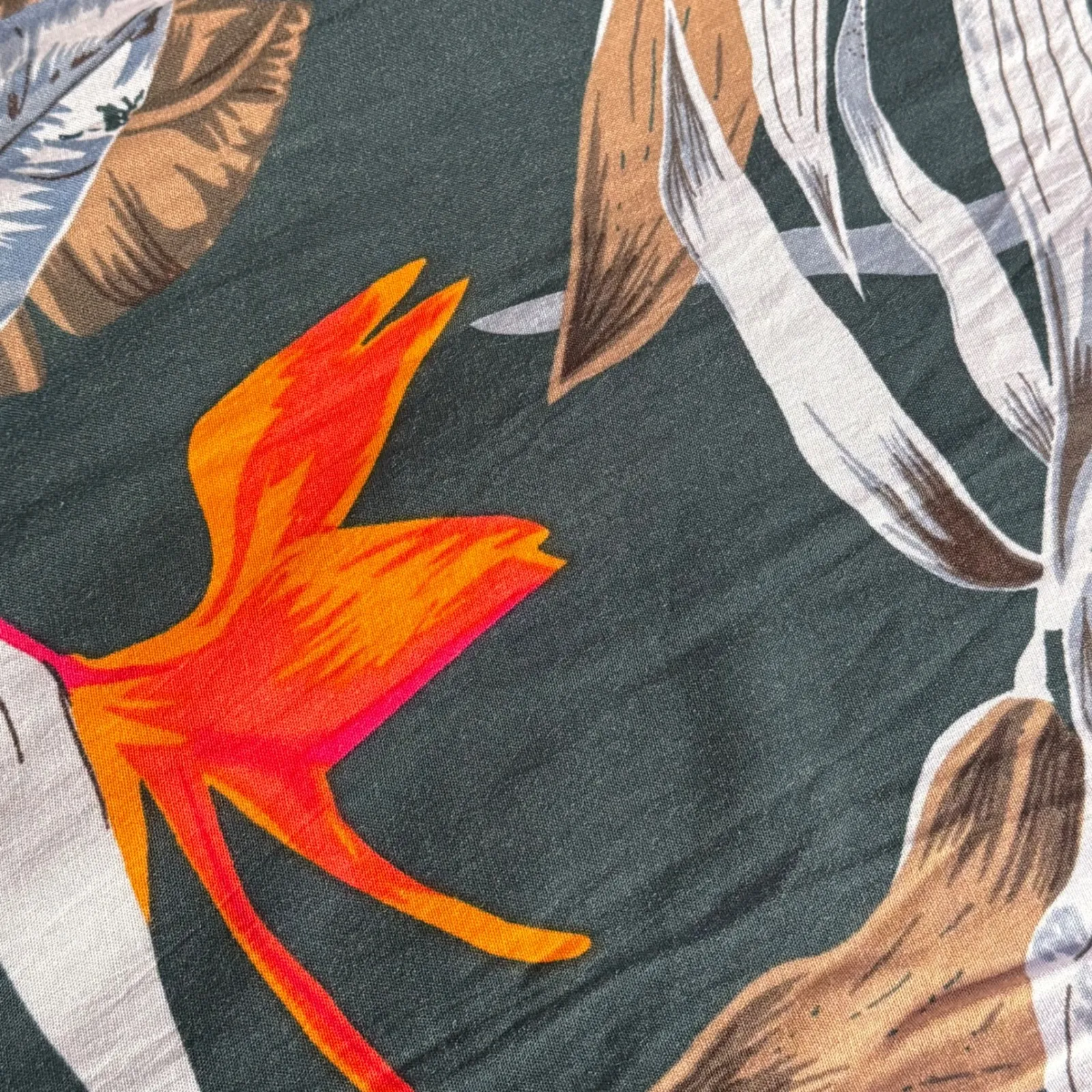 Patrons of peace Wide Leg Pants Palazzo Smocked Tie Front Flowy Womens M BOHO - Image 6