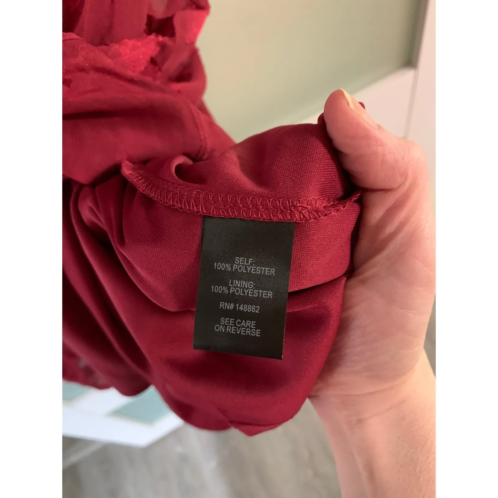 Torrid Midi Clip Dot Chiffon Tiered Dress Scoop Neck Burgundy Size 00 NWT - Image 10