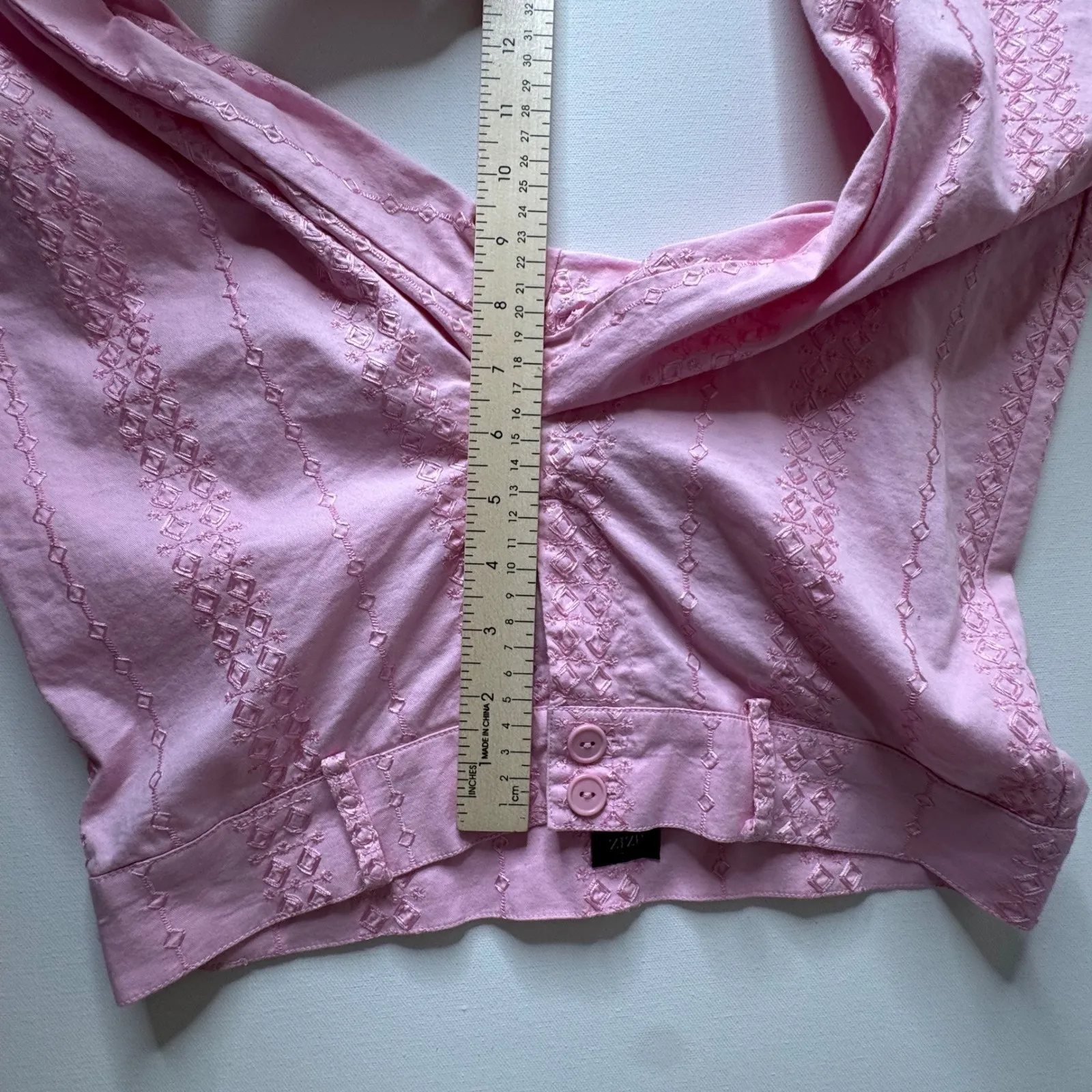Aziz VTG Blazer and Pants Set Small Pink Embroidered Suit Coquette Y2K Retro - Image 15