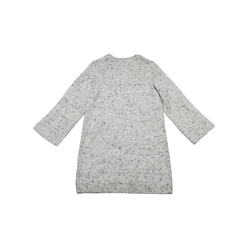 Madewell Donegal Button Sleeve Sweater Dress Ivory Wool Blend Womens Small Tunic - Image 4