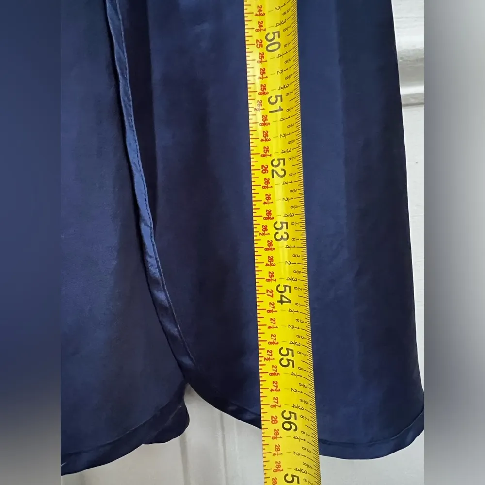 Victoria’s Secret blue maxi slip nightgown dress lace vintage y2k gold label L - Image 4