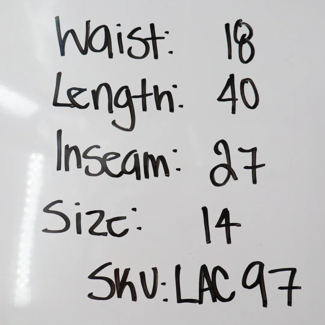 Wild Fable Black Wash High Rise Tapered Jeans Distressed Size 14 - Image 10