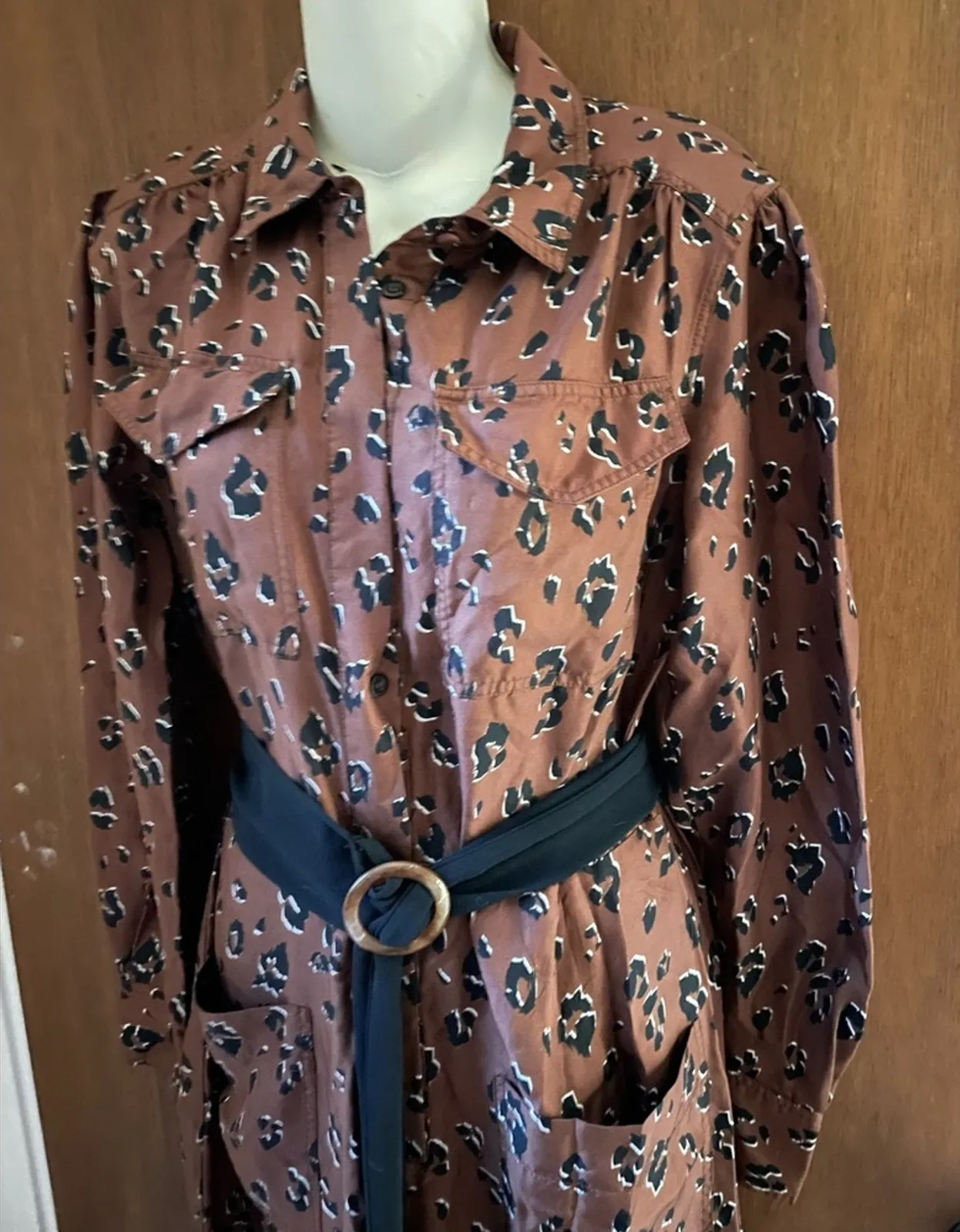 Blogger fav NICHOLAS animal print jumpsuit Brown Size 6 - Image 2