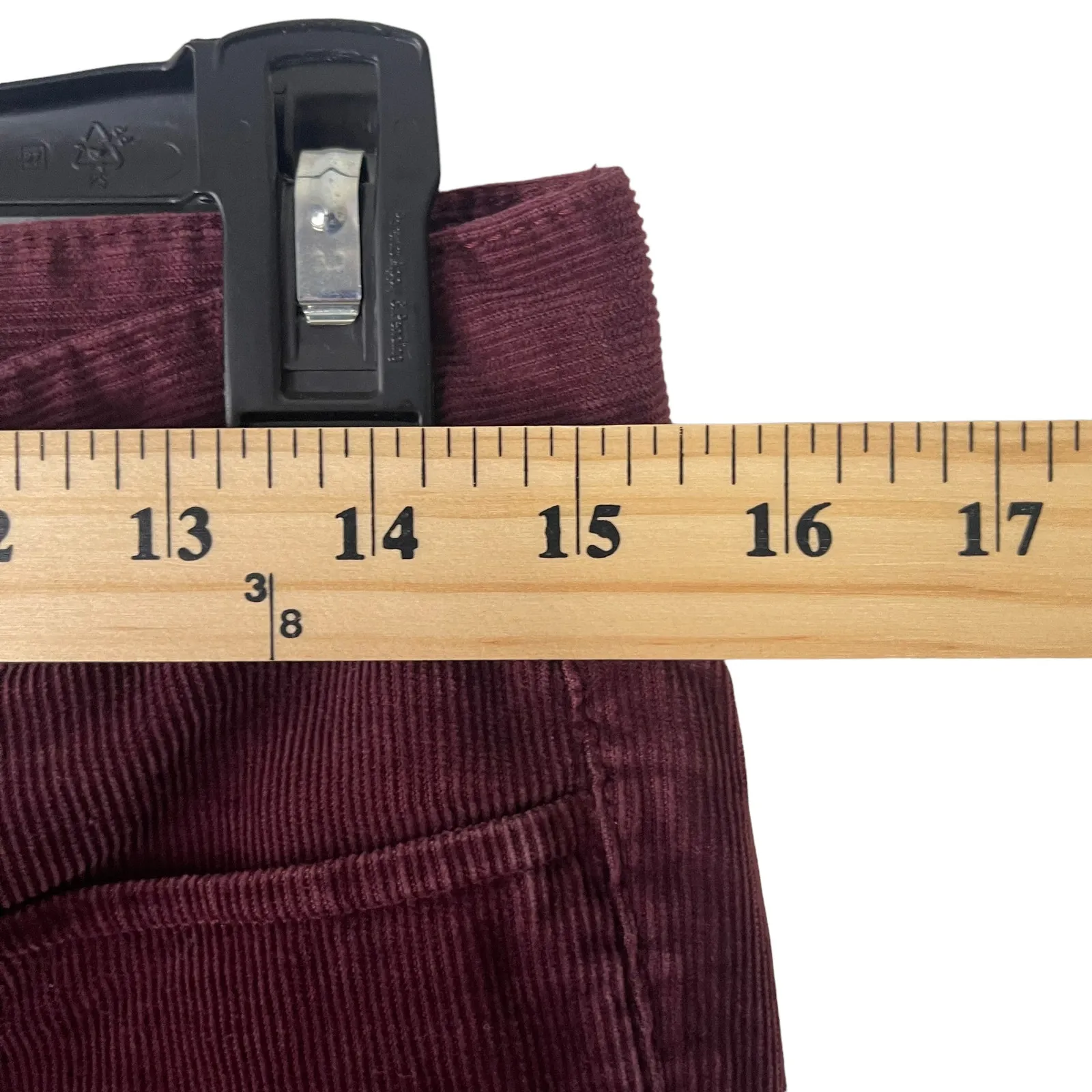 J.Crew 28 Matchstick Dark Red Burgandy Academia Corduroy Pants Aria Montgomery - Image 7