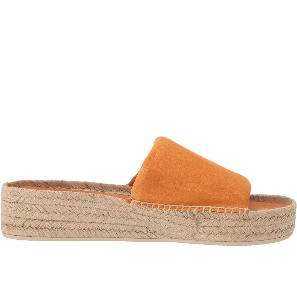 Vince Jesse Leather Espadrille in Burnt Orange, Size 11 New in Box Made in Spain - Image 5