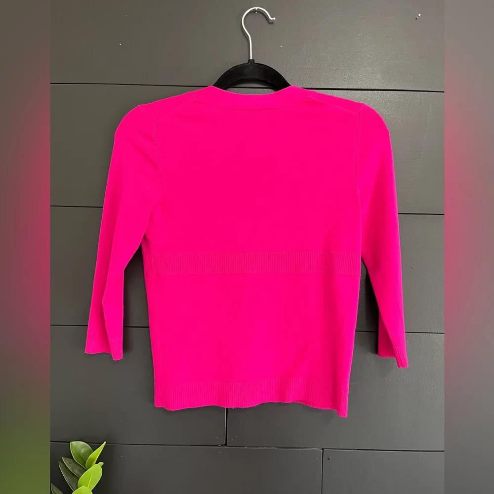 ANN TAYLOR LOFT One Button 3/4 Sleeve Sweater Cardigan Women’s Sz XS EUC - Image 4