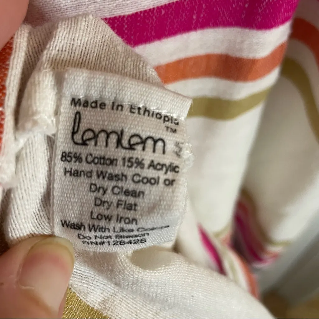 Lemlem Colorful Striped Maxi Dress Size Large coastal beachy preppy yacht chic - Image 8