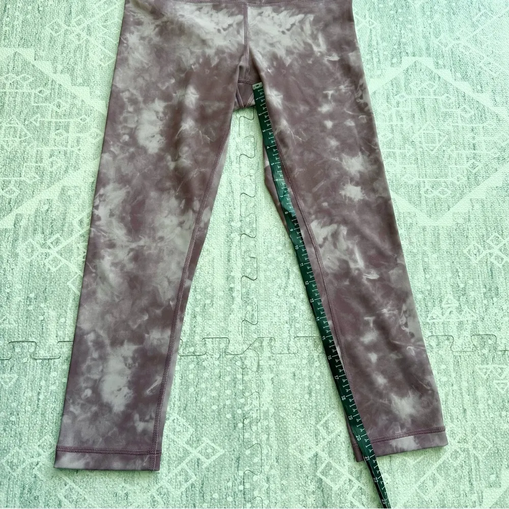 90 Degree by Reflex Ankle Cut Tie Dye Mauve High Waisted Athletic Legging Size S Purple - Image 7