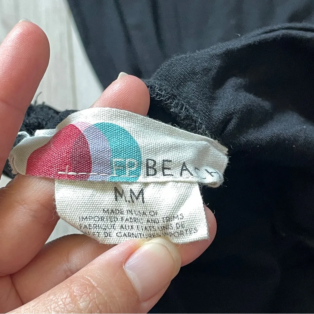 Free People Dress embrace midi womens Black (medium) vacation resortwear party - Image 2