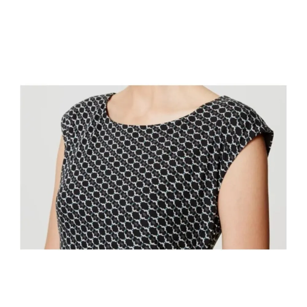 Ann Taylor LOFT Mosaic Side Shirred Dress Size XS - Image 2