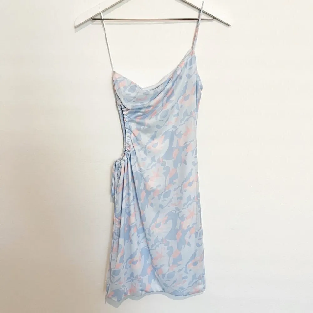 NWT Cotton Candy‎ Amelia Cutout Dress Blue Pink Beachy Vacation Club Size Small - Image 9