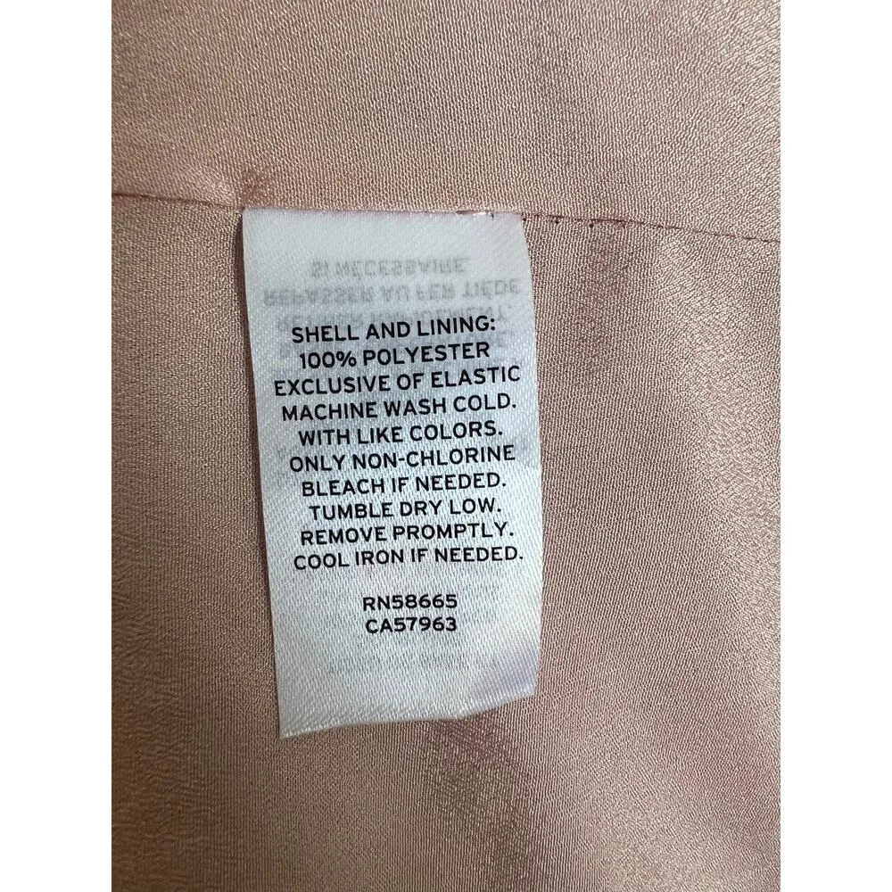 Nordstrom Rack Women's Floral Long Sleeve Pink Midi Dress XS - Image 9