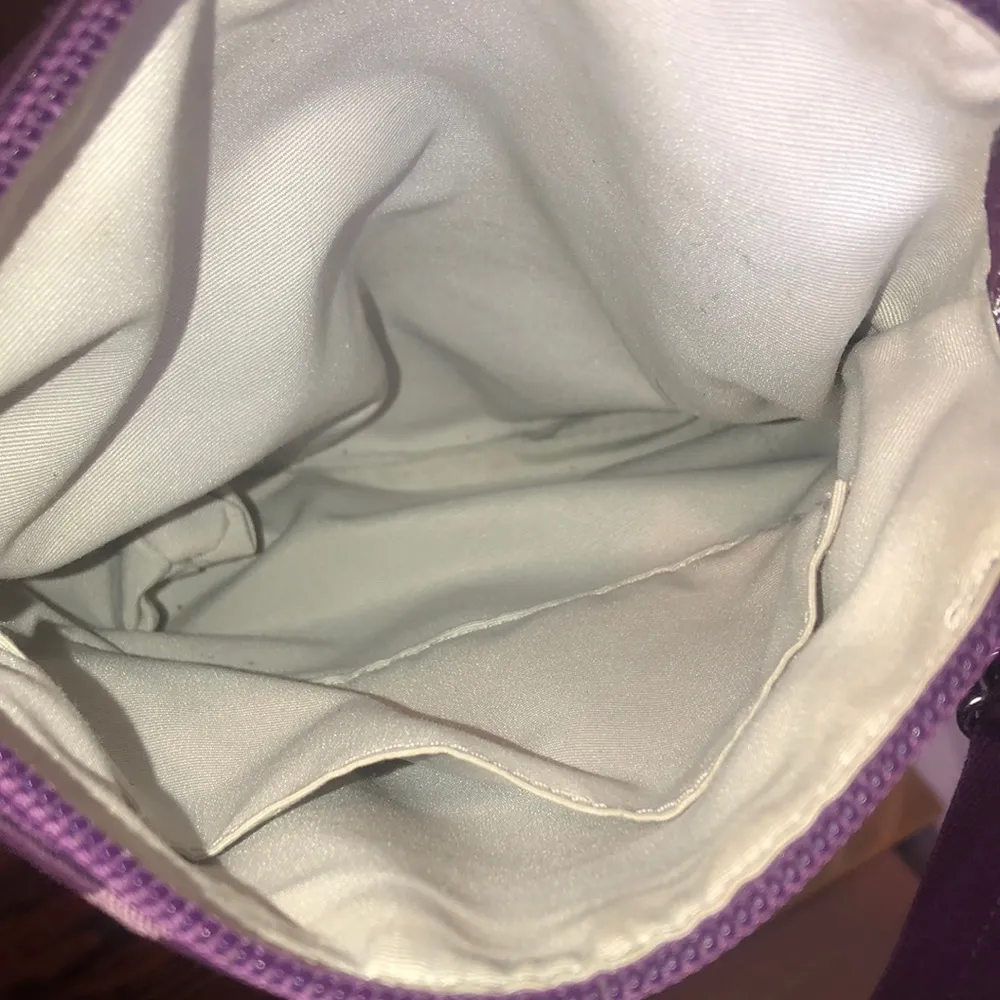 COACH Purple Jacquard Signature C Top Closure Crossbody Tote Shoulder Bag Clutch - Image 9