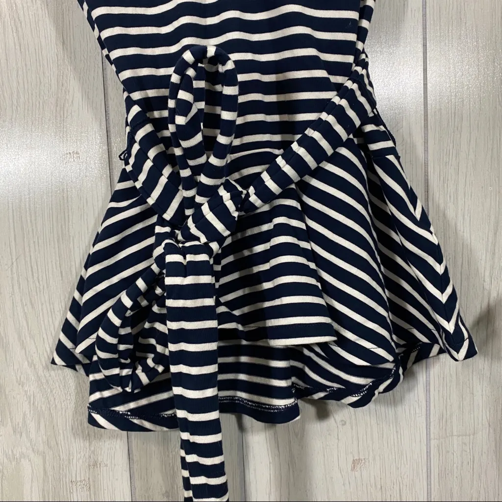 NEW J. Crew Tie Waist Striped Peplum Sleeveless Top size S Small NWT H7755 - Image 8