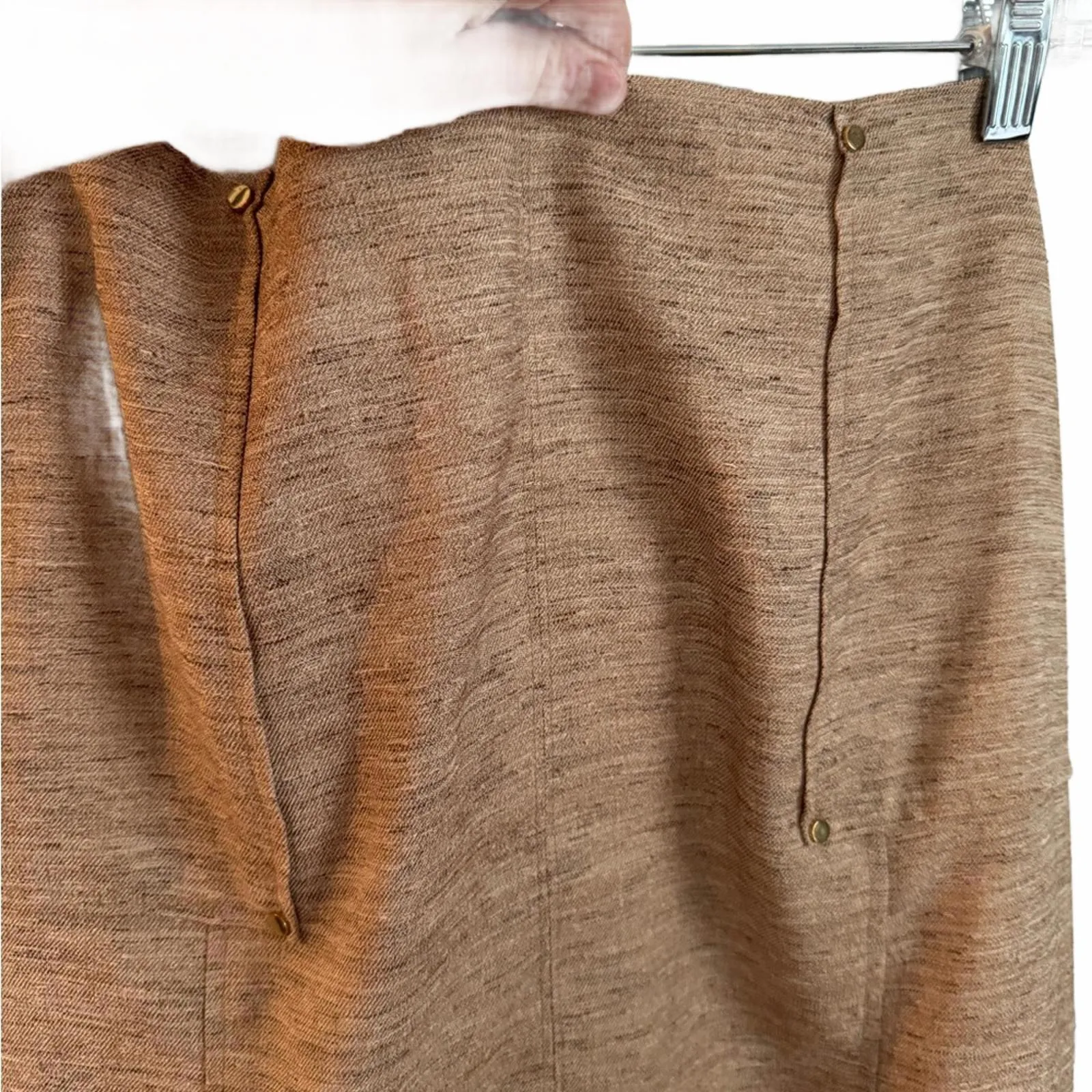 Anne Klein suit separate tan skirt - Image 2