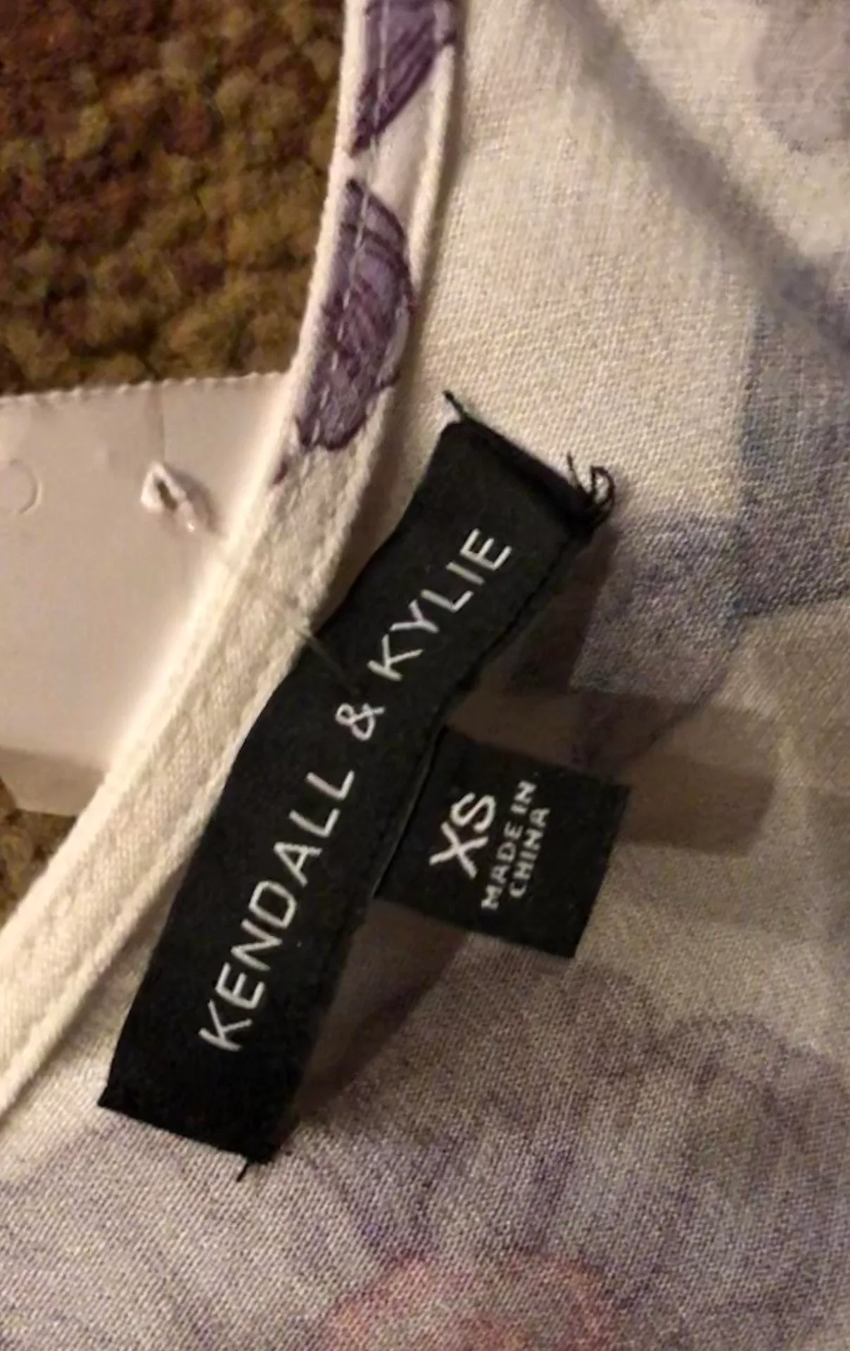 White and purple floral long sleeve romper  - Image 4