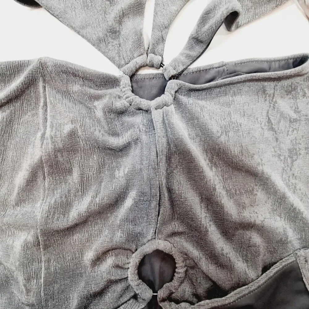 Superdown Cassie O Ring Dress in Grey Small - Image 5