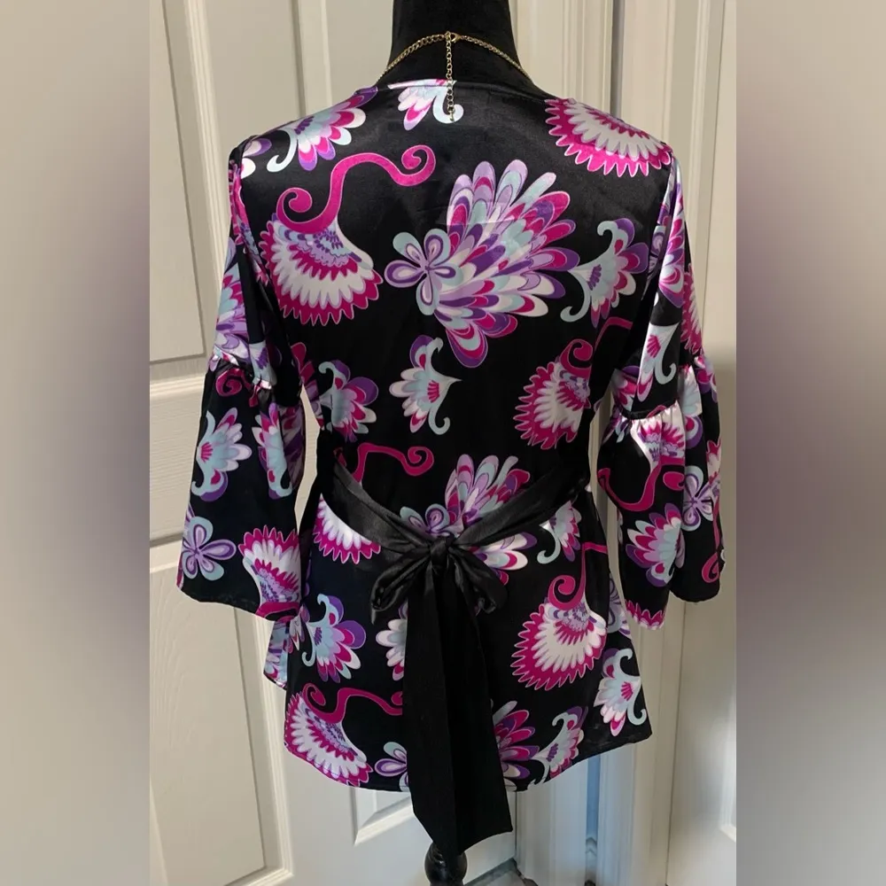 Tailor B. Moss Colorful Floral Blouse - Image 2
