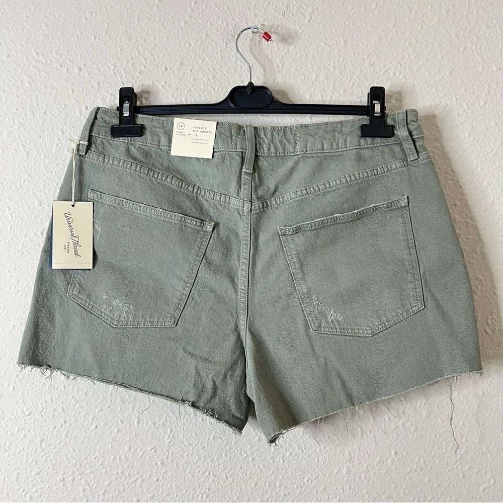 Universal Thread Vintage Midi Cut Off Shorts NEW Size 14/32 - Image 4