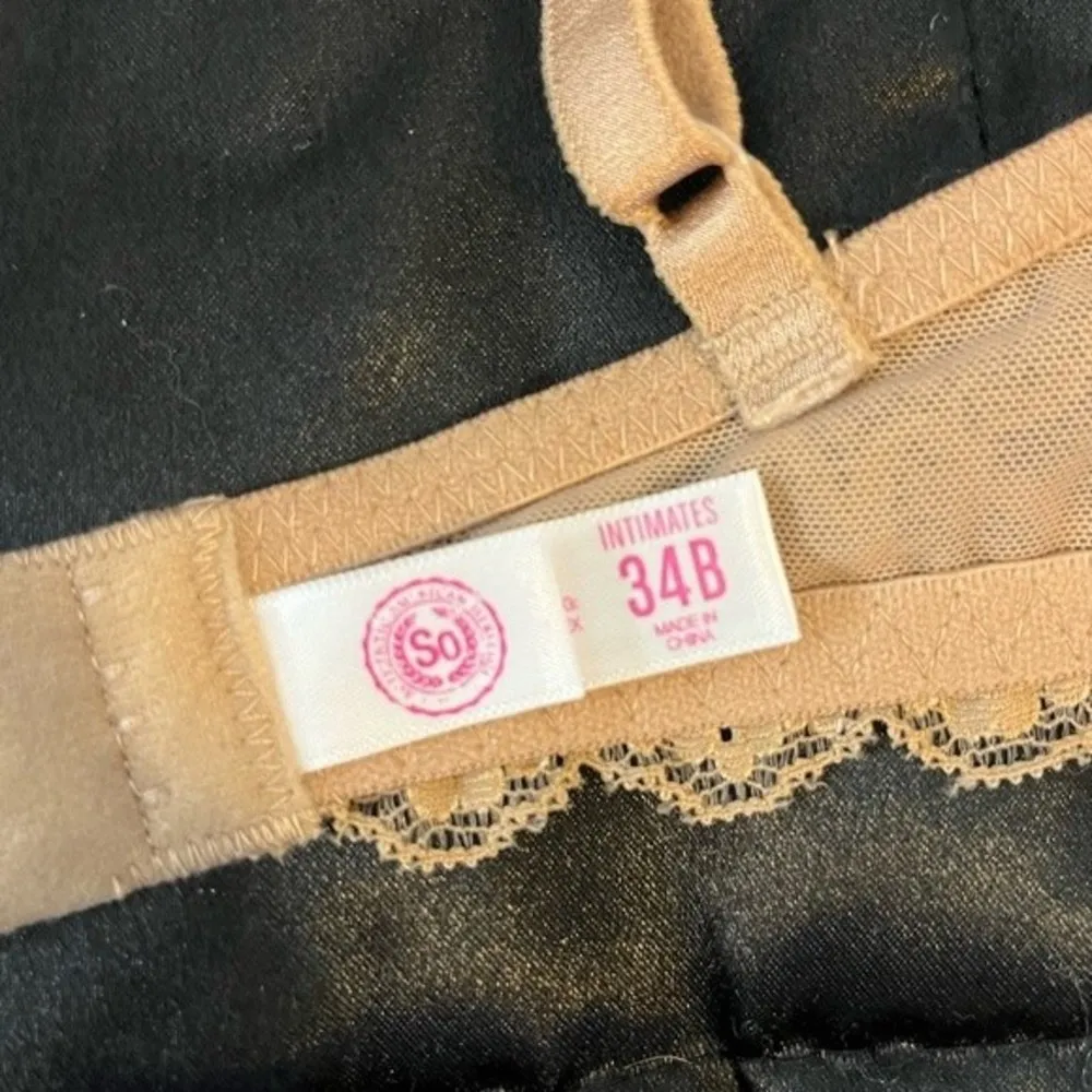 Intimates Beige Lace Padded Underwire Bra Size 34B - Image 7