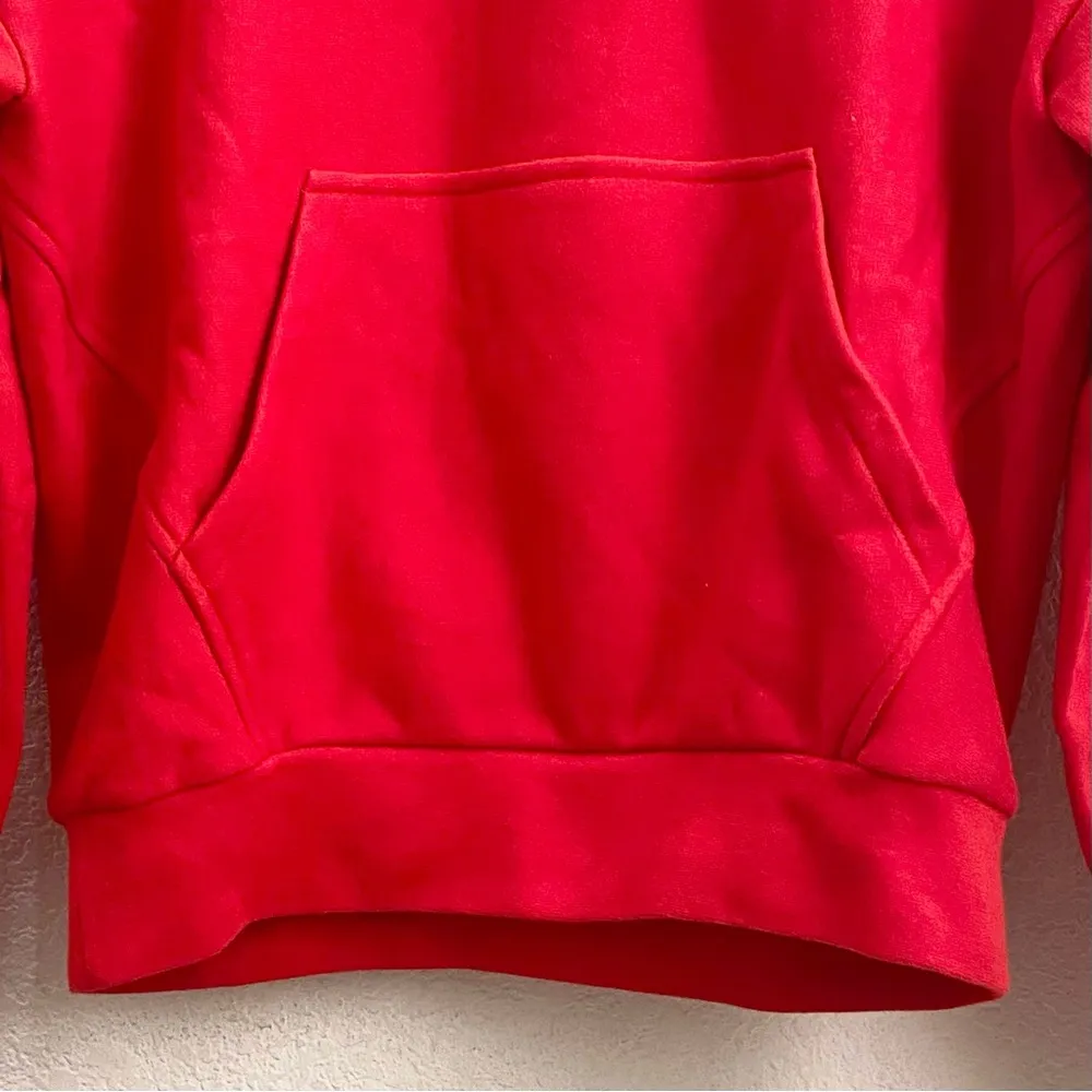 RAG & BONE Battle Red City Terry Organic Cotton Hoodie Sweatshirt Size S - Image 10
