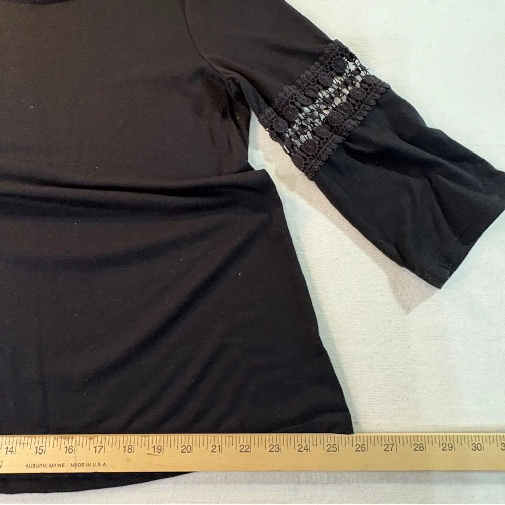 Kim Rogers Gray 3/4 Sleeve Boxy Blouse - Image 8