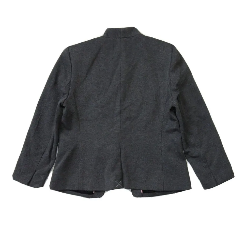 NWT J.Crew Going Out Blazer in Heather Dove Stretch Twill Open Front Jacket 2P - Image 4