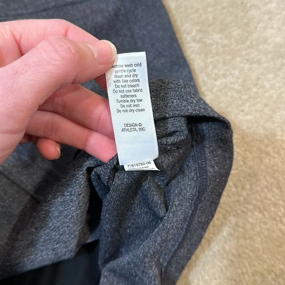 Athleta Sweet Sport Skort Built-in Shorts Gray Pocket Women Size Small - Image 9