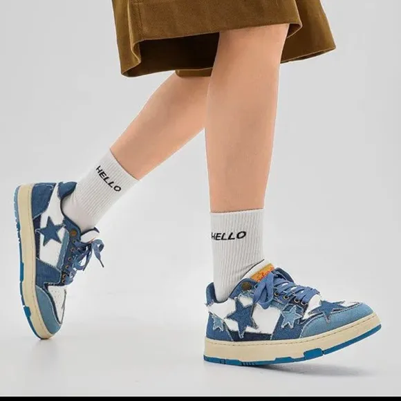 Aelfric Eden Star Sneakers - Denim New In Box - Image 2