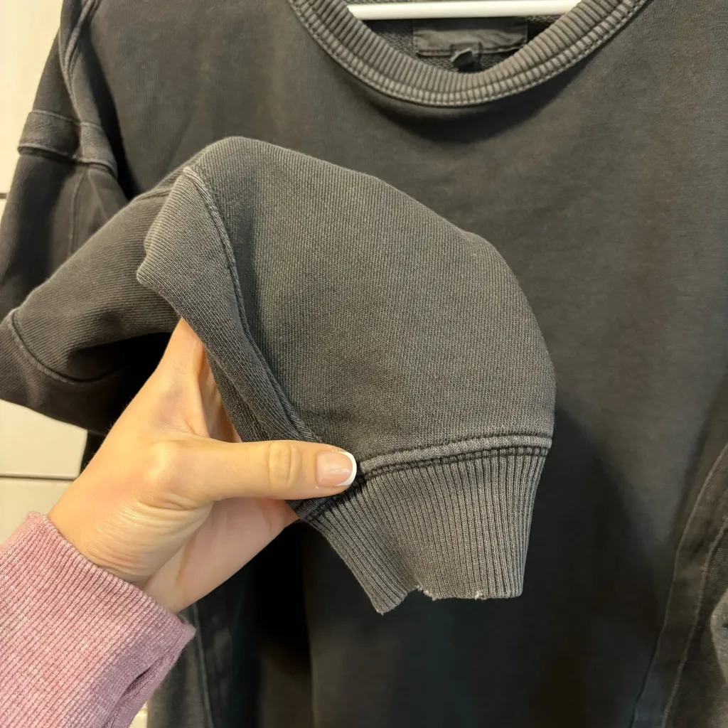 Aerie Keep It Light Crochet Crew Sweatshirt - Image 5