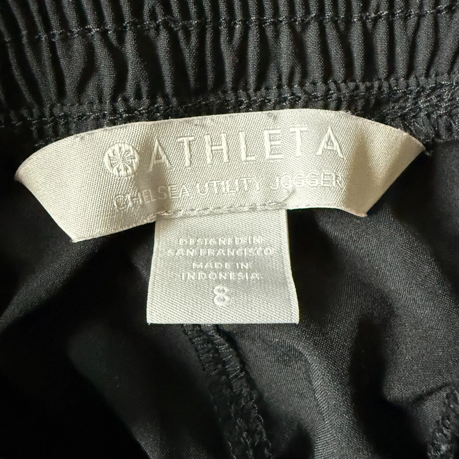 Athleta Chelsea Utility Athletic Loungewear Jogger Black Cargo Pockets Women's S - Image 4