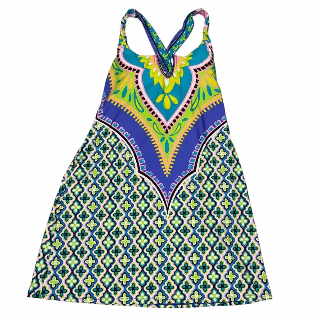 Trina Turk Shangrila Swim Dress Cover Up Sundress size Large - Image 4