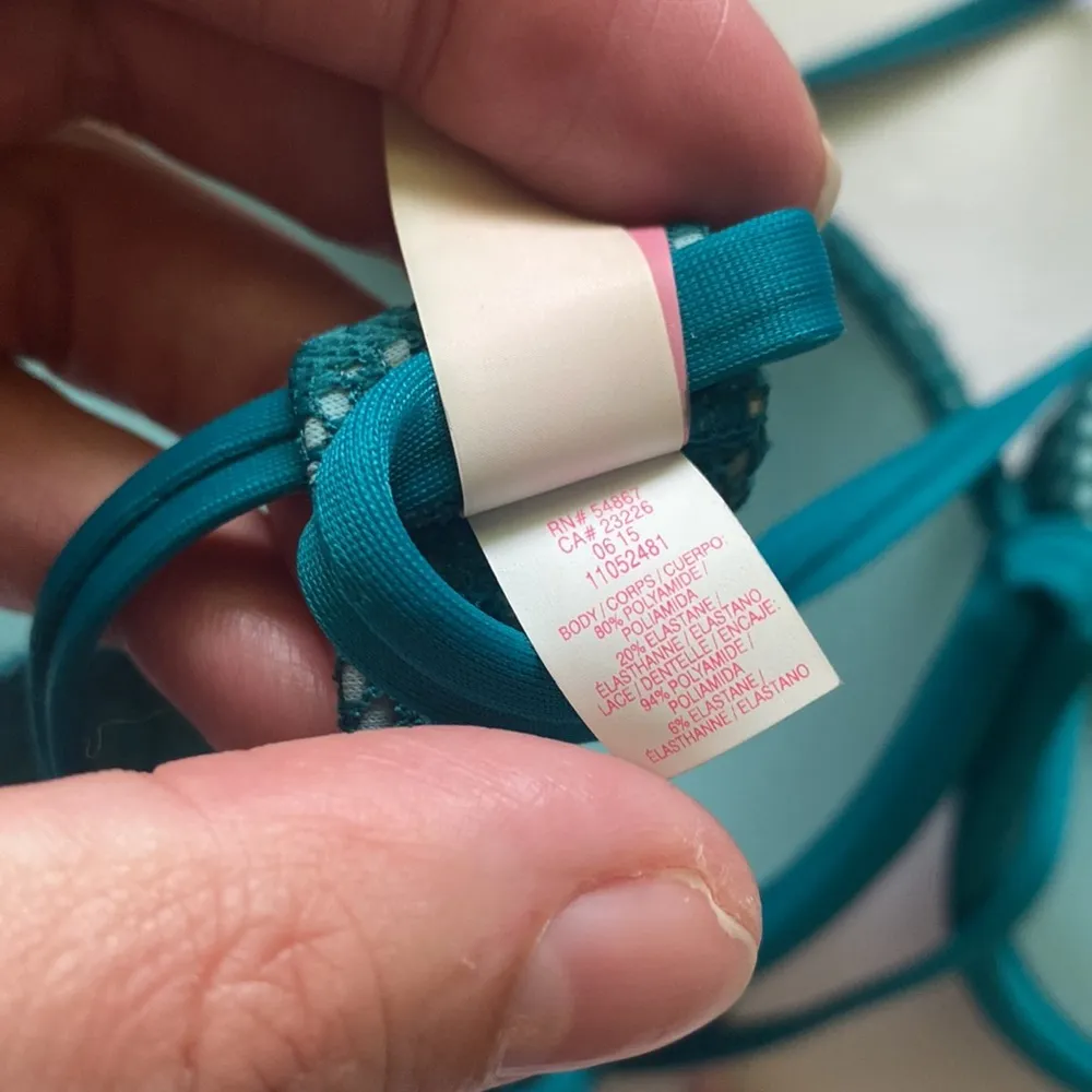 Victoria’s Secret boho lace crochet padded push-up tassel bikini, size 36C large - Image 7