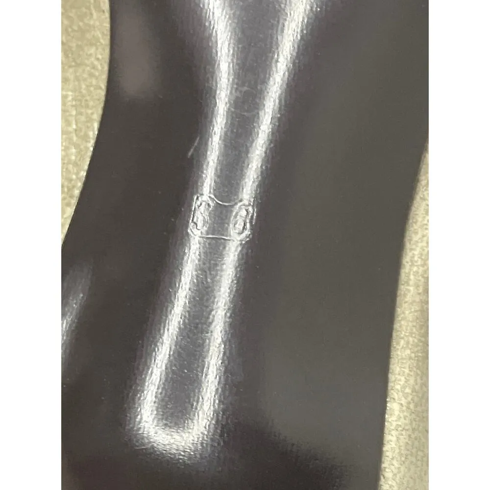 Mon LouLou Champagne Leather T Strap Heels Flower Detail - Image 7