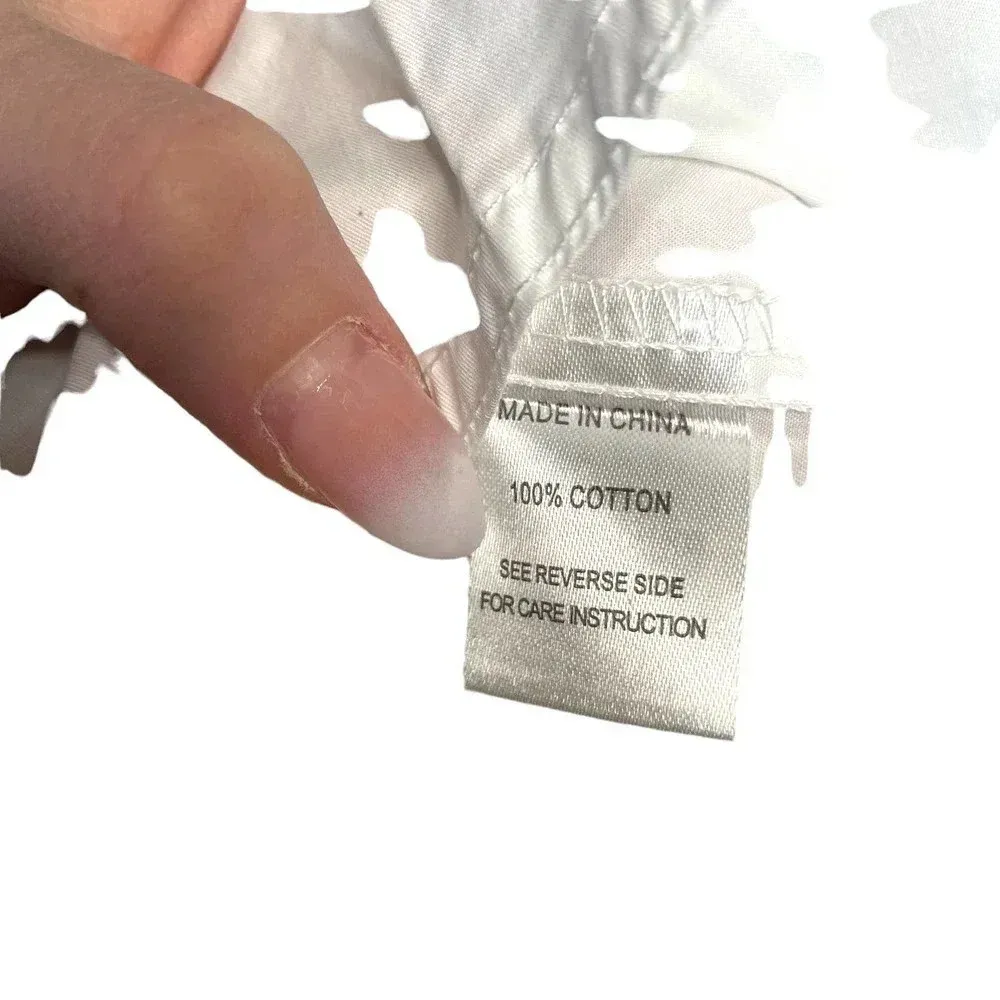 Monat Gear Monat Button Down Shirt White Start Logo‎ Size Medium - Image 12