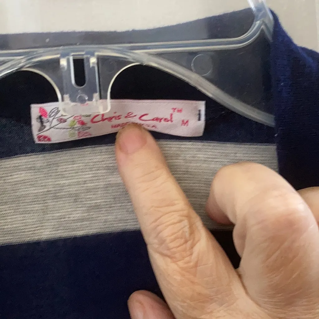 FINAL MARKDOWN Junior Chris & carol open front cardigan medium - Image 3