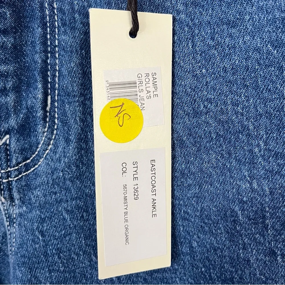 NWT Rollas 26” Eastcoast Ankle Misty Blue Organic High - Image 14