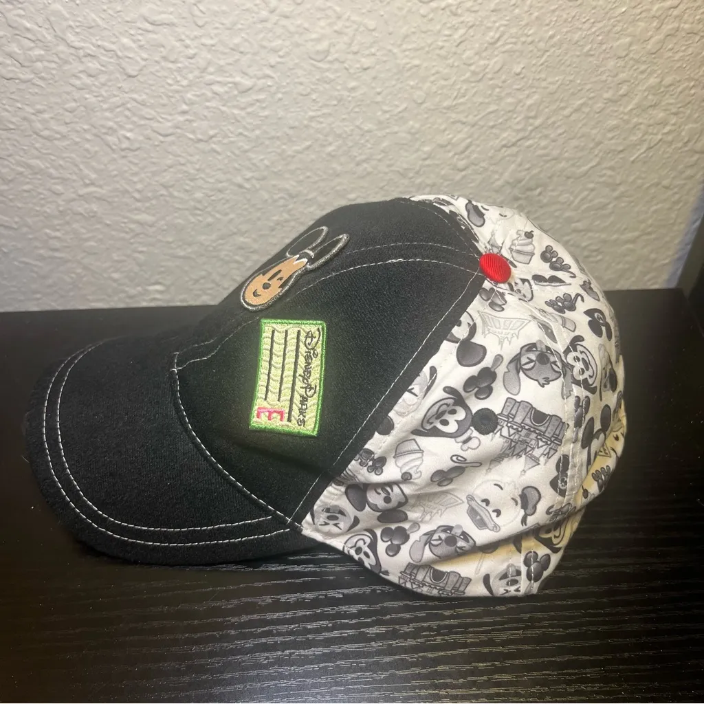 Disney Parks Emoji Patch‎ Baseball Cap Adjustable Hat Minnie Mickey Stitch Pluto - Image 5