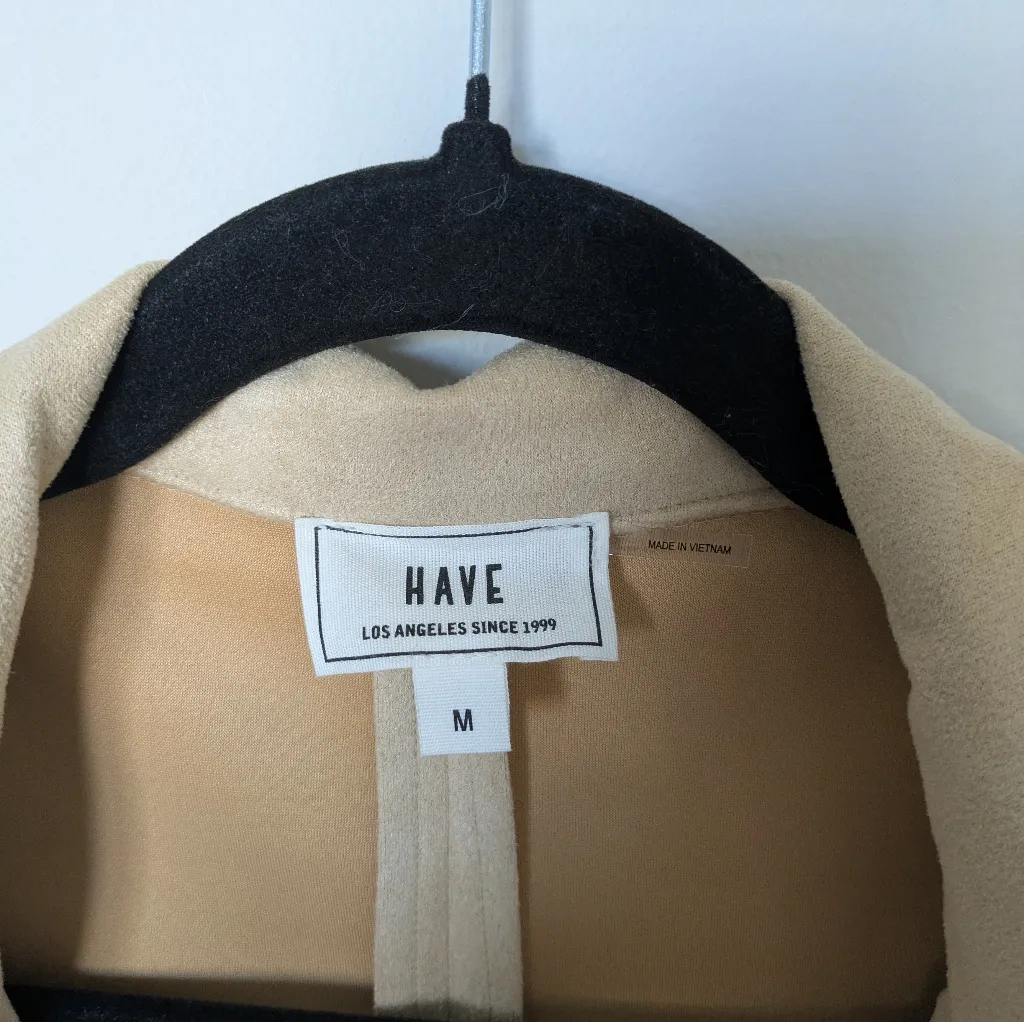 Have Suede Like Tan Blazer Nwt Sz M Size M - Image 4