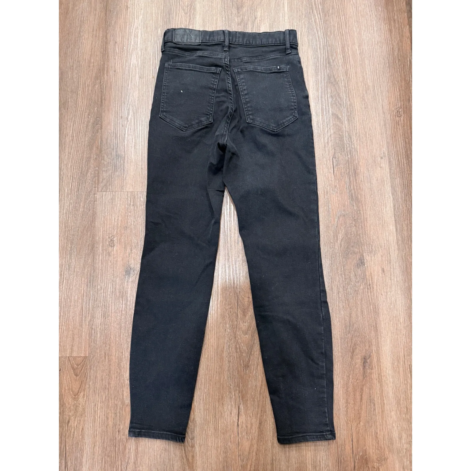 Everlane The Way High Skinny Crop Black Jeans Women's Size 27 Organic Cotton - Image 2