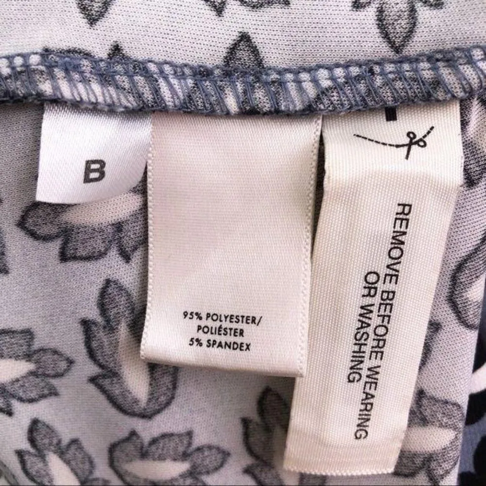 Ann Taylor Tossed Leaf Print Side-Tie Top - Image 3