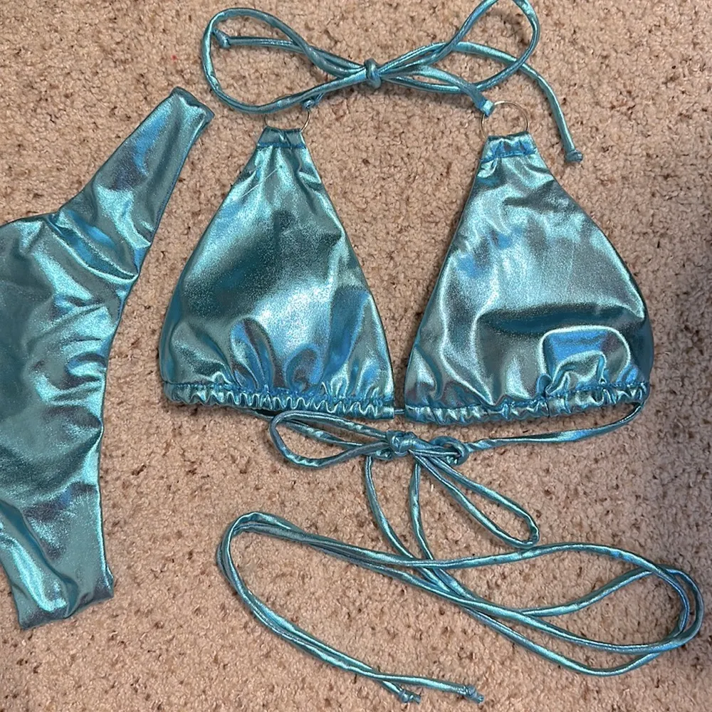 NEW Metallic Blue Bikini - Image 3