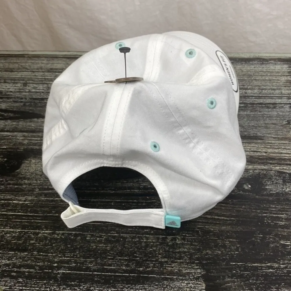 Adidas Women's White Embroidered Logo Baseball Hat NEW OS - Image 3