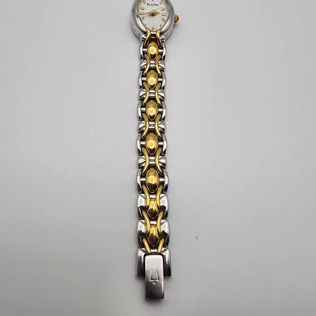 Bulova Silver & Gold Tone Watch - Image 3