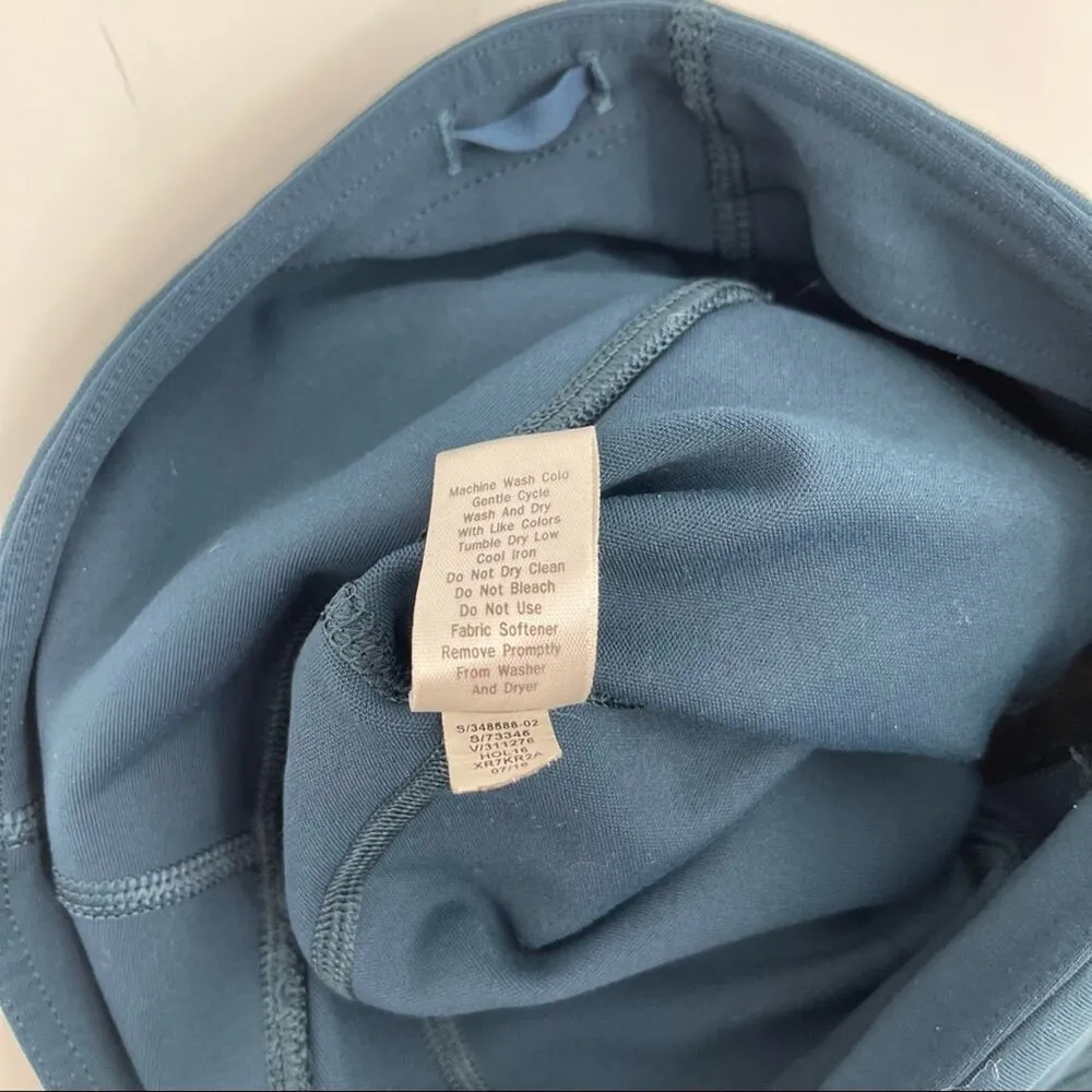 ATHLETA Teal Blue Green Stealth Capri Tight Legging Crop Athleisure Athletic XXS - Image 10