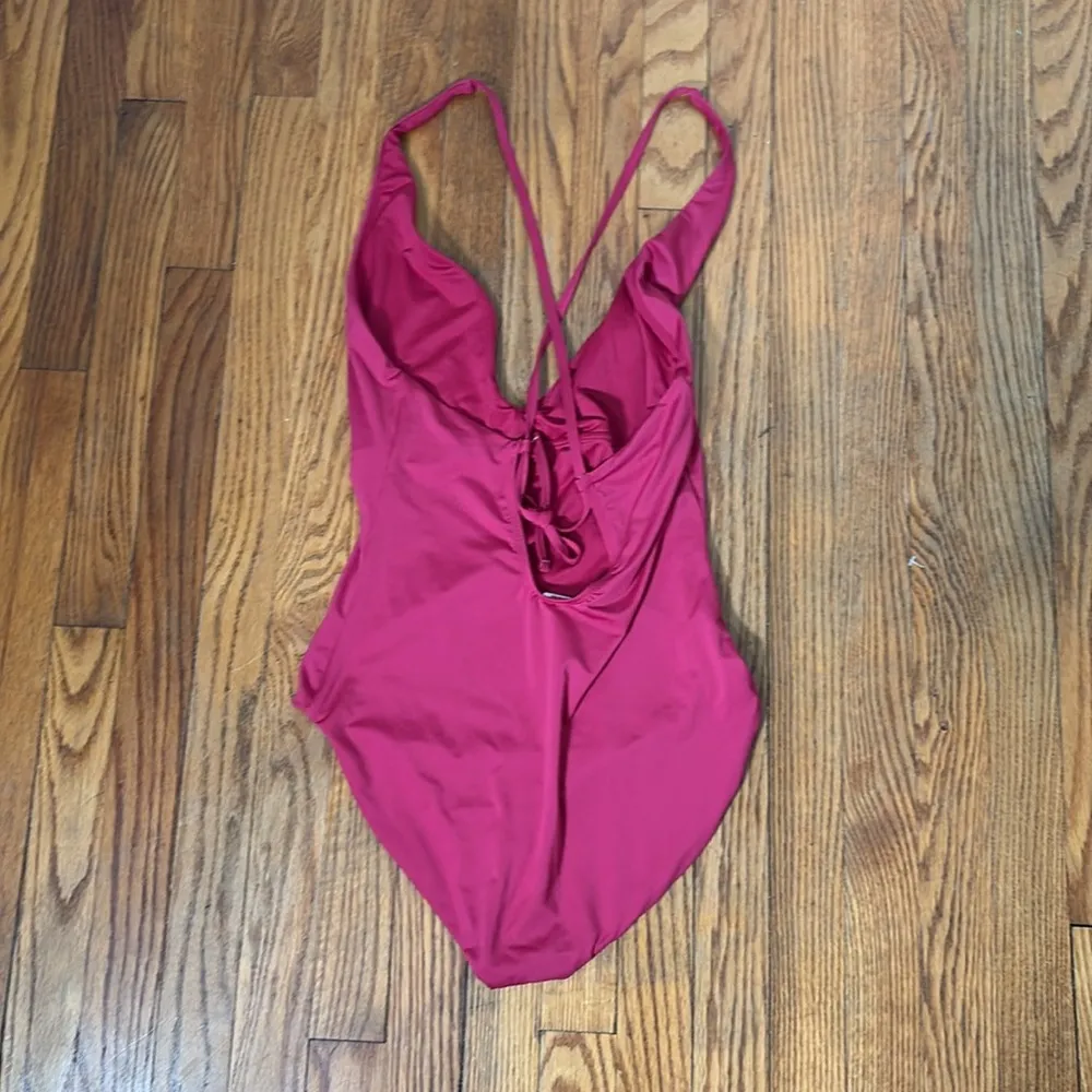Andie Swim‎ Elwood One-Piece Swimsuit Magma Pink size M NWOT - Image 3