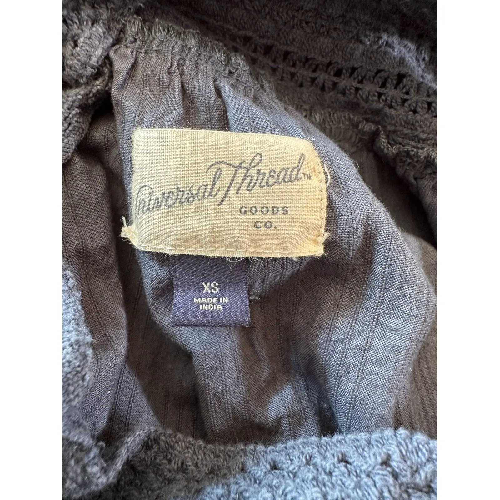 Universal Thread Boho Blue Tiered Midi Dress Size XS - Image 4